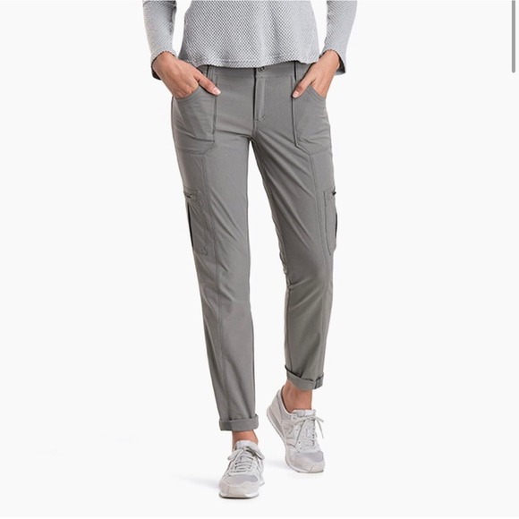 Kuhl Pants Womens 16 Regular Gray Horizn Skinny Ripstop Hiking Travel Casual - Picture 1 of 12
